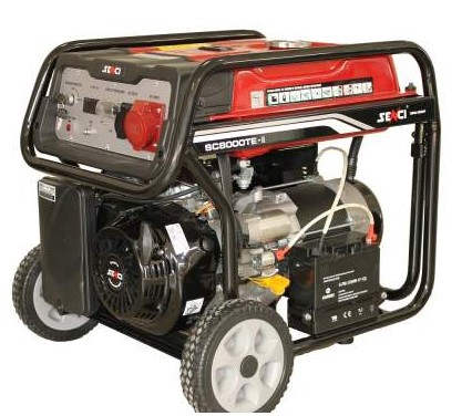 Генератор бензиновий SENCI 3 фази (220/380В), 6,5кВт, (SC8000TE TOP)